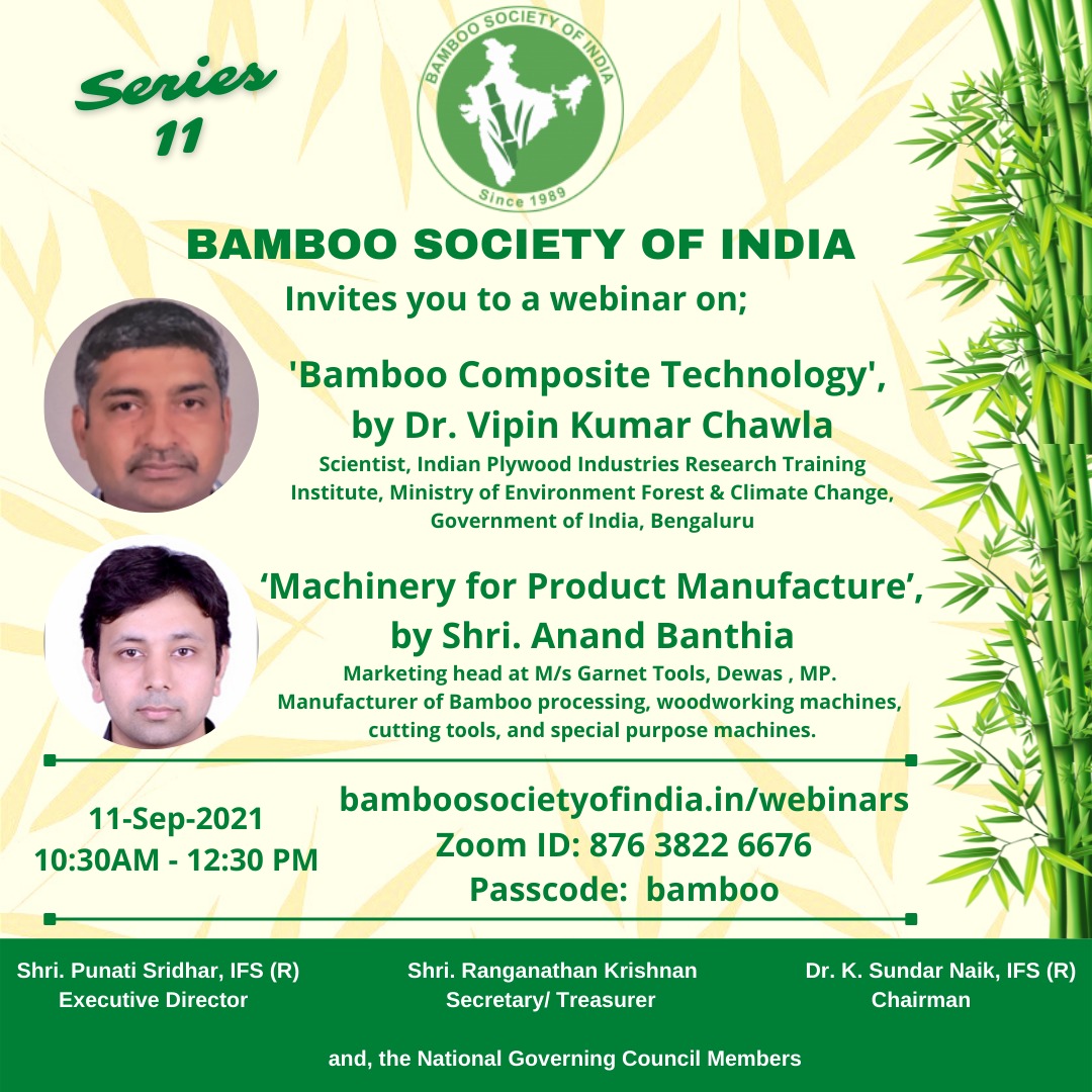 Bamboo Composite Technology and Machinery for Product Manafacture